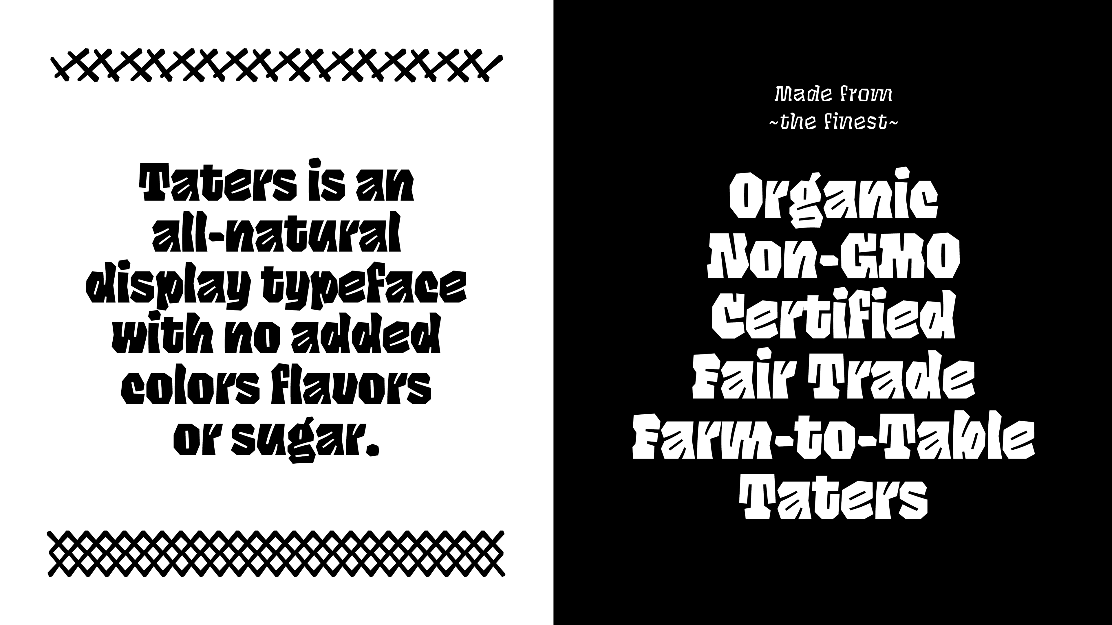 Taters Super Black Font preview